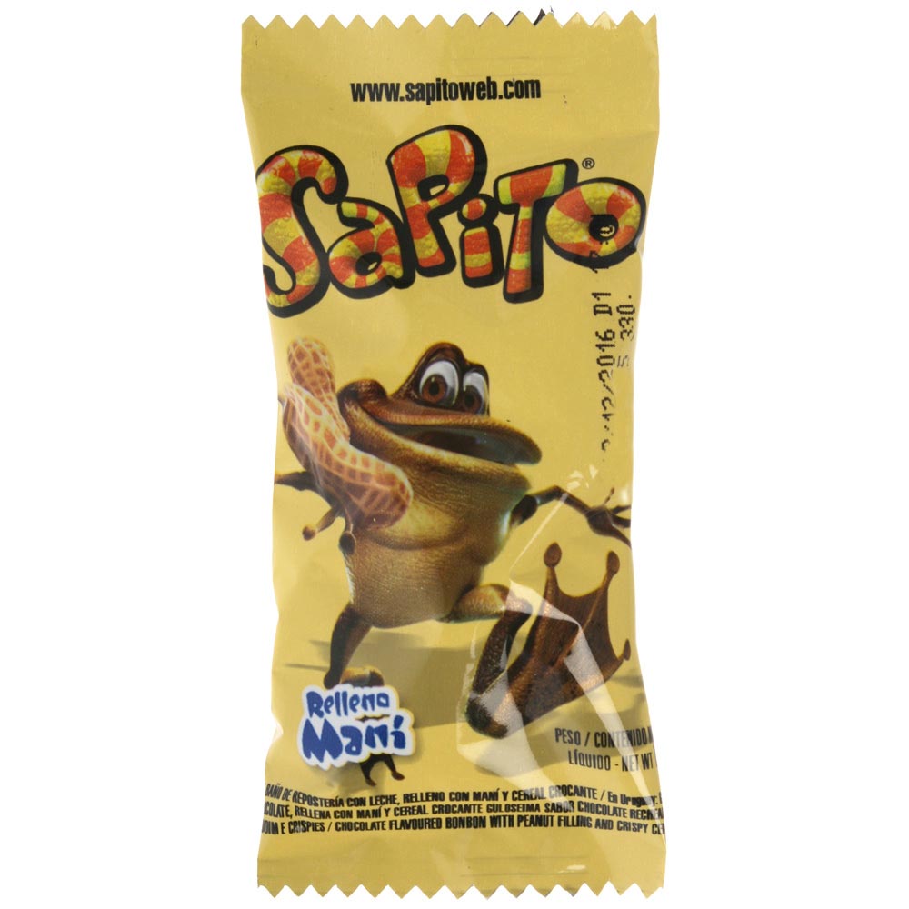 Chocolate Sapito Maní 10 G