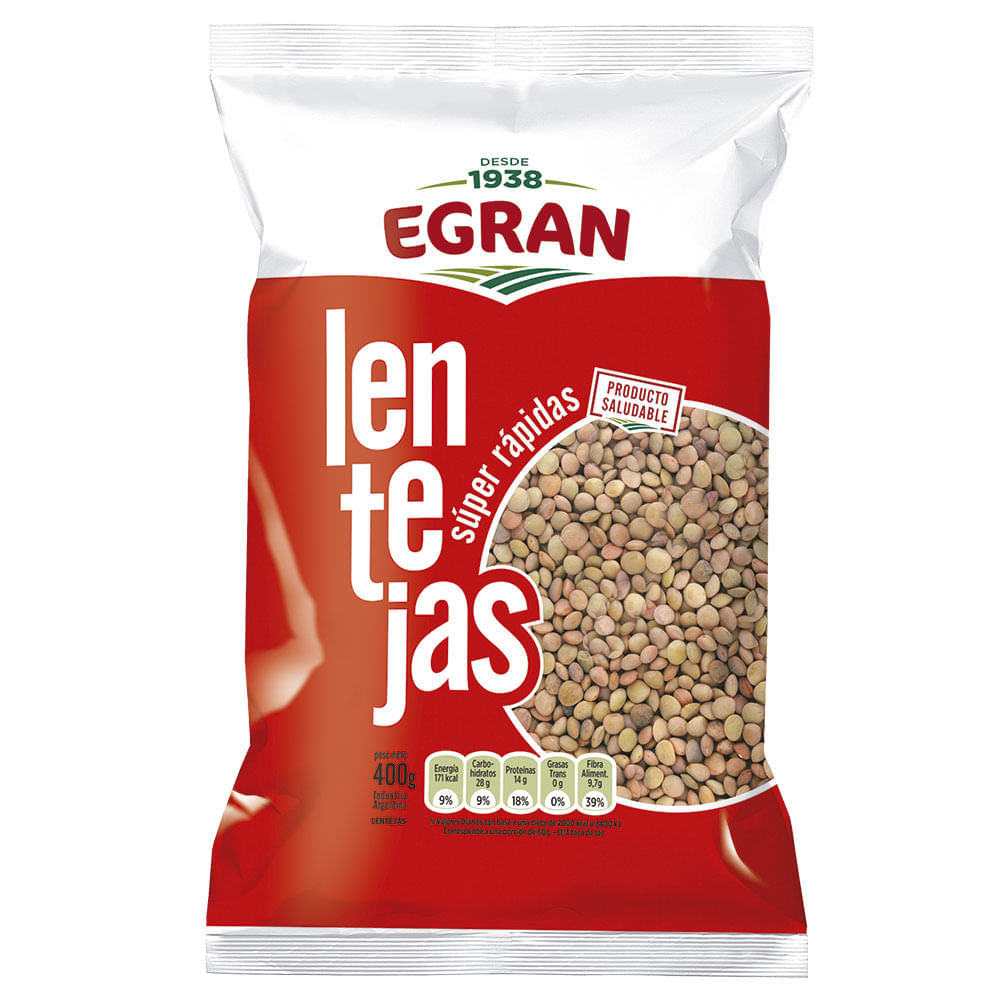 Lentejas Super Rapidas Egran 400gr