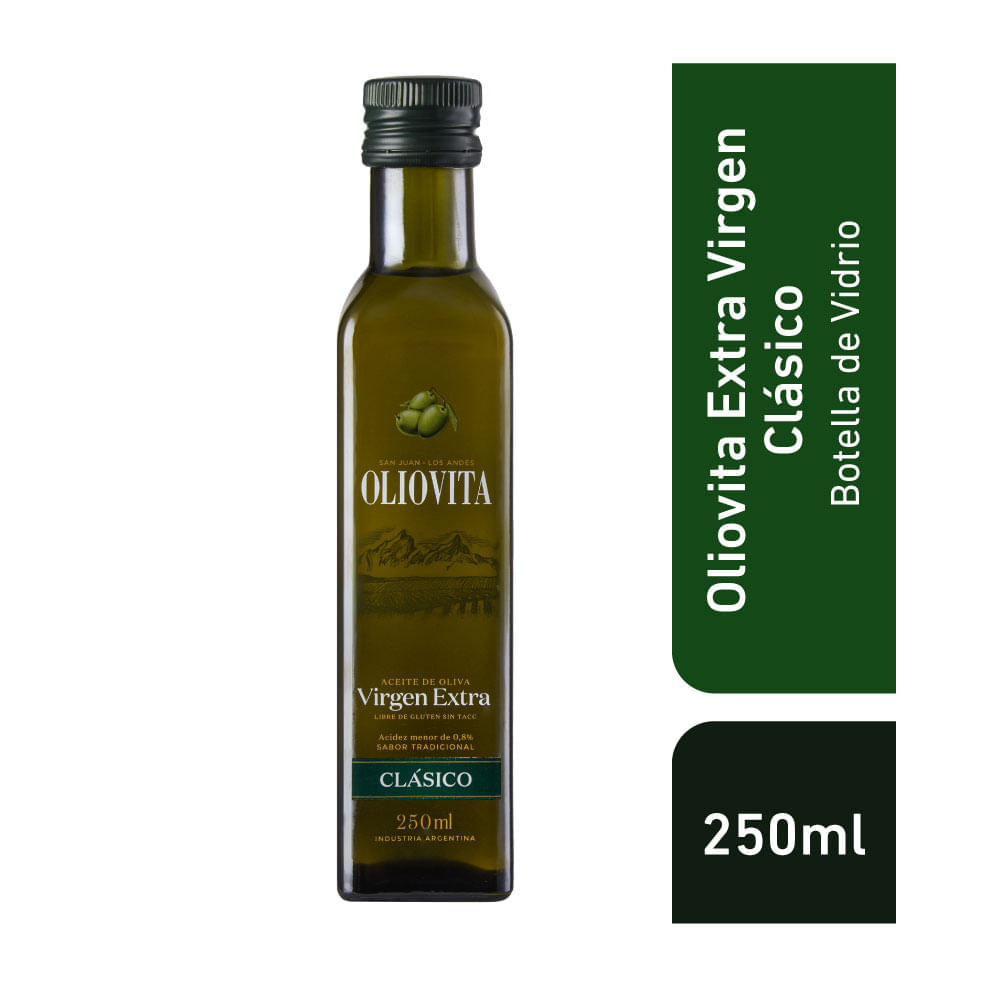 Aceite De Oliva Oliovita Extra Virgen Clasico 250 Ml
