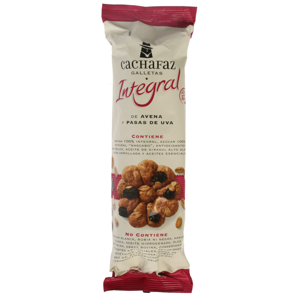 Galletitas Integral Avena Y Pasas Cachafaz 225gr