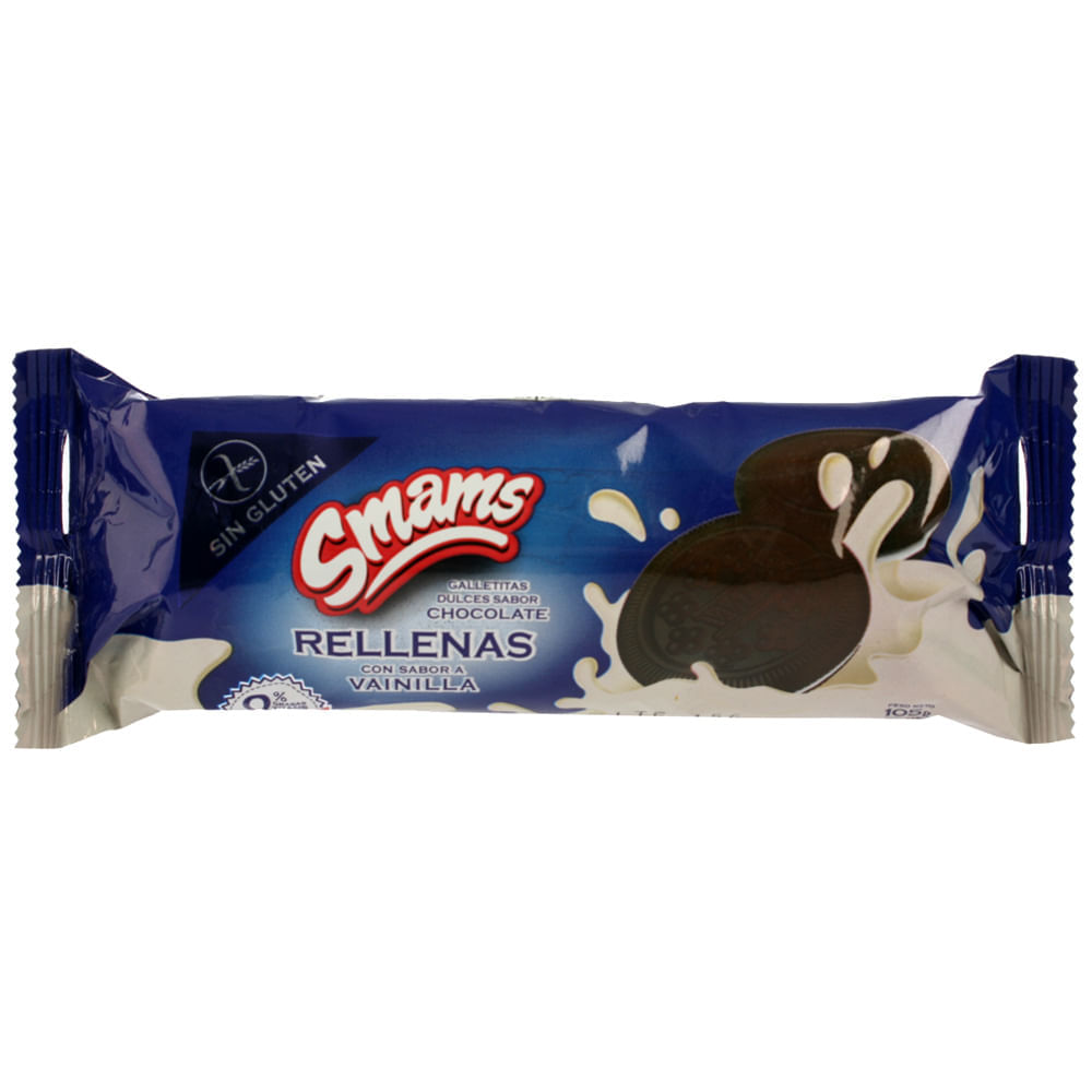 Galletitas Rellenas Smams Chocolate X 105 Gr