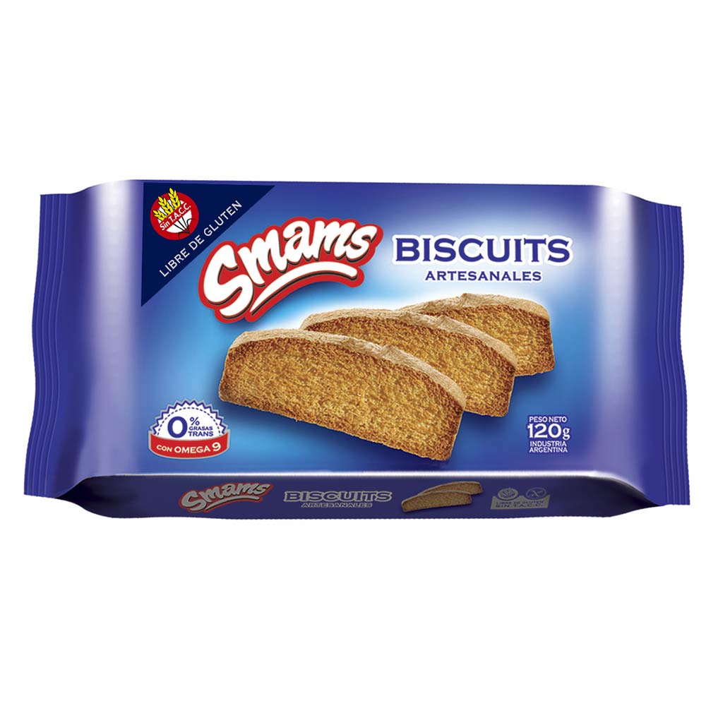 Galletitas Dulces Smams Biscuits Sin Tacc X 120 Gr