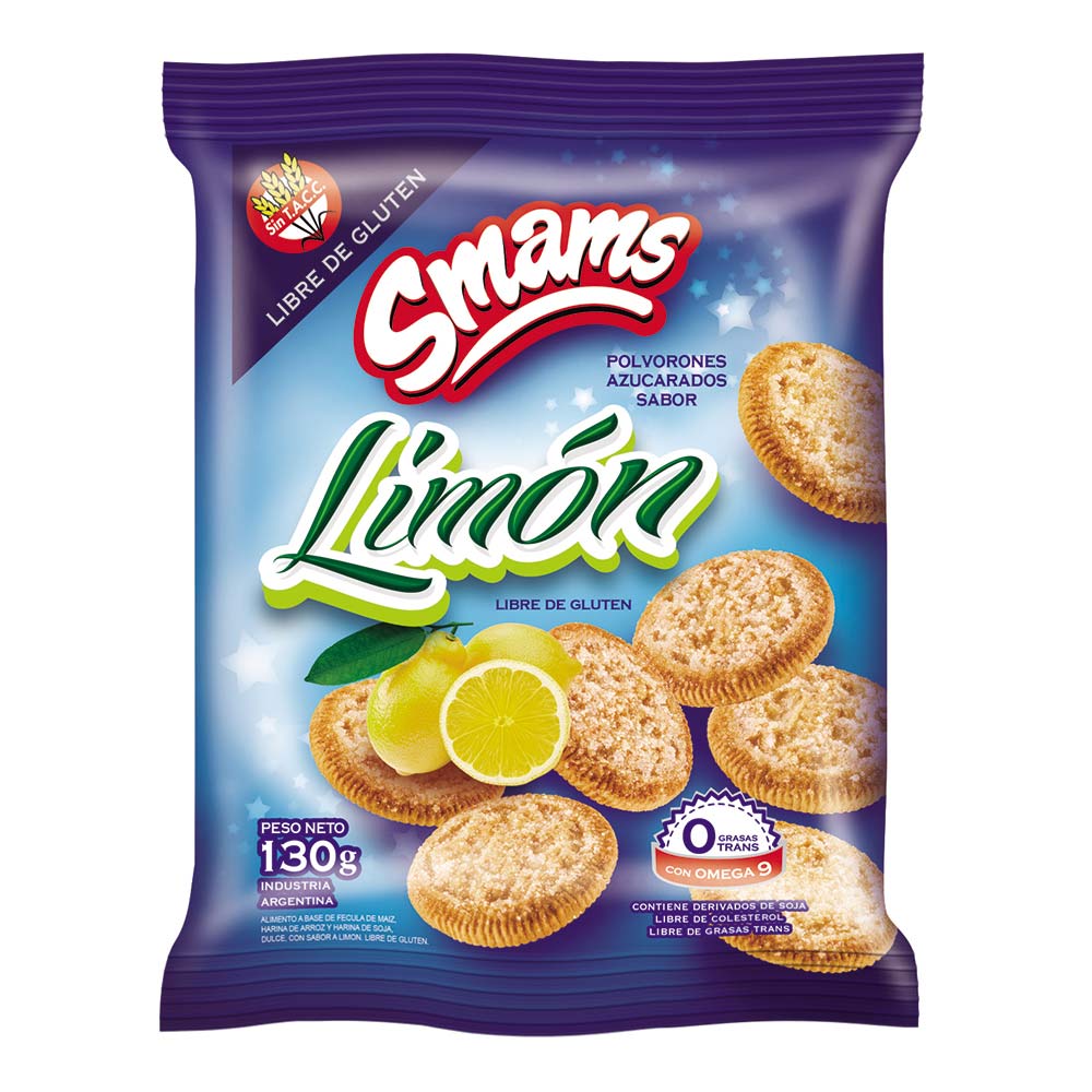 Galletita Smams Polvo Limón S/TACC 120 gr.