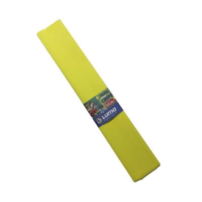 Papel crepe Luma amarillo 2 u.