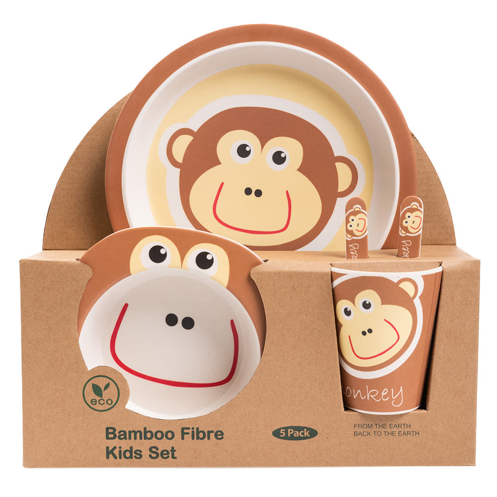 Set Vajilla Infantil Mono X5