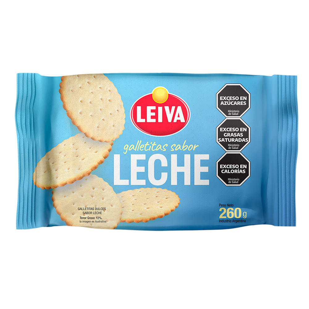 Galletitas Leiva Con Leche  260 G