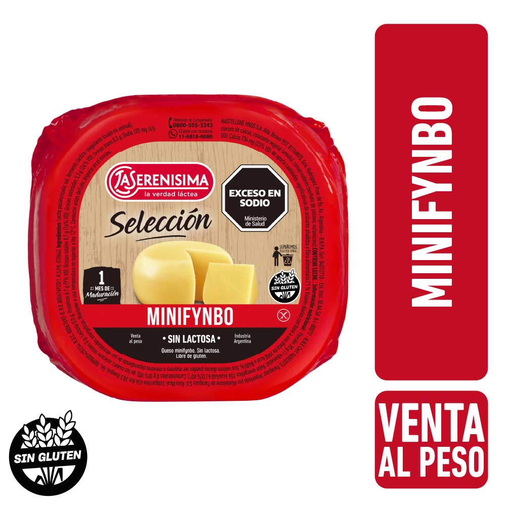 Queso Minifynbo La Serenísima 500 G