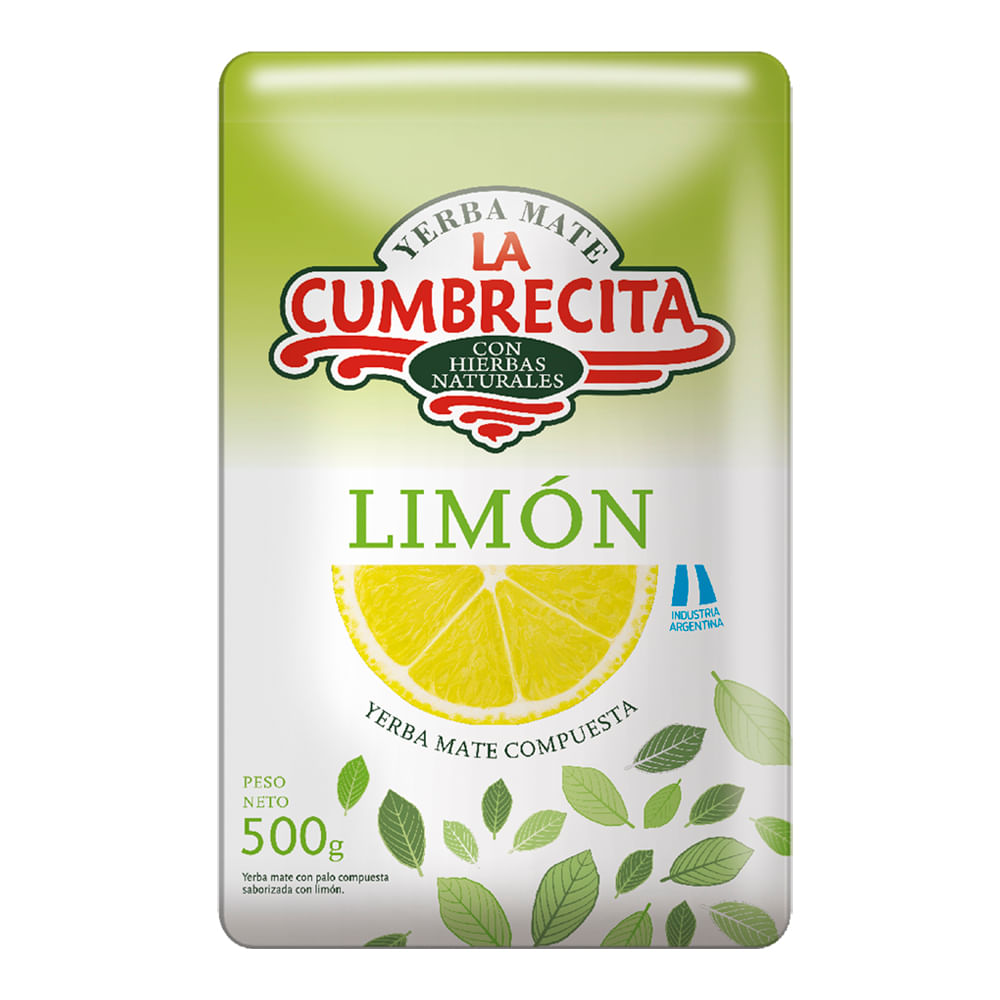 Yerba Mate La Cumbrecita Sabor Limon 500g
