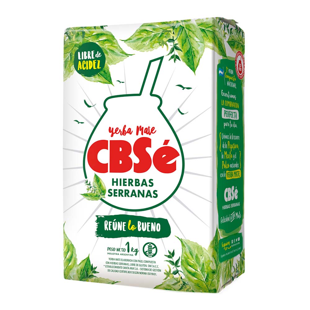 Yerba Mate Cbse Hierbas Serranas 1kg