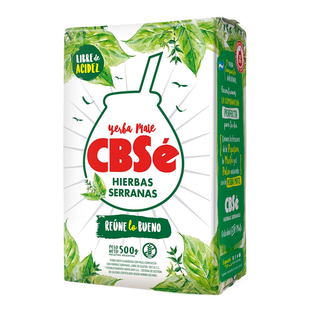 Yerba Mate Cbse Hierbas Serranas 500gr