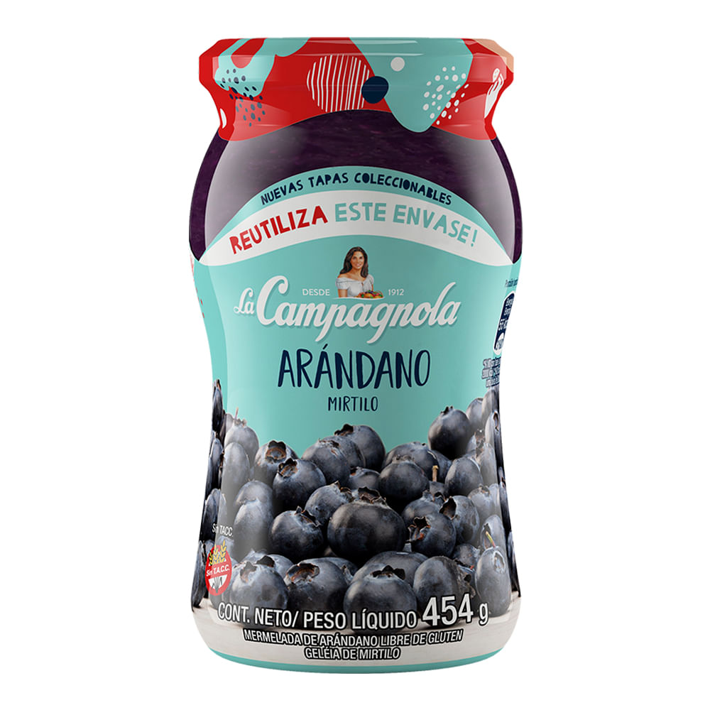 Mermelada La Campagnola De Arándano 454gr