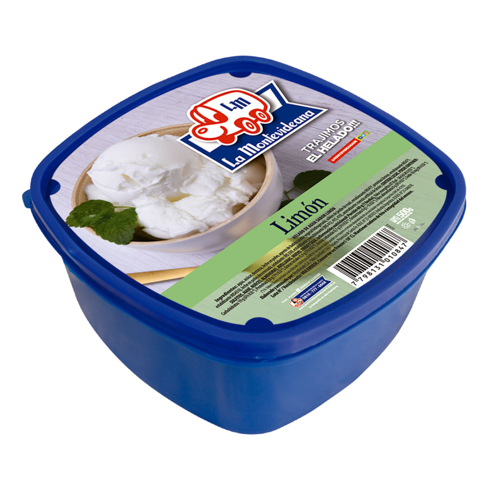 Helado Pote La Montevideana Sabor Limon 500 Gr