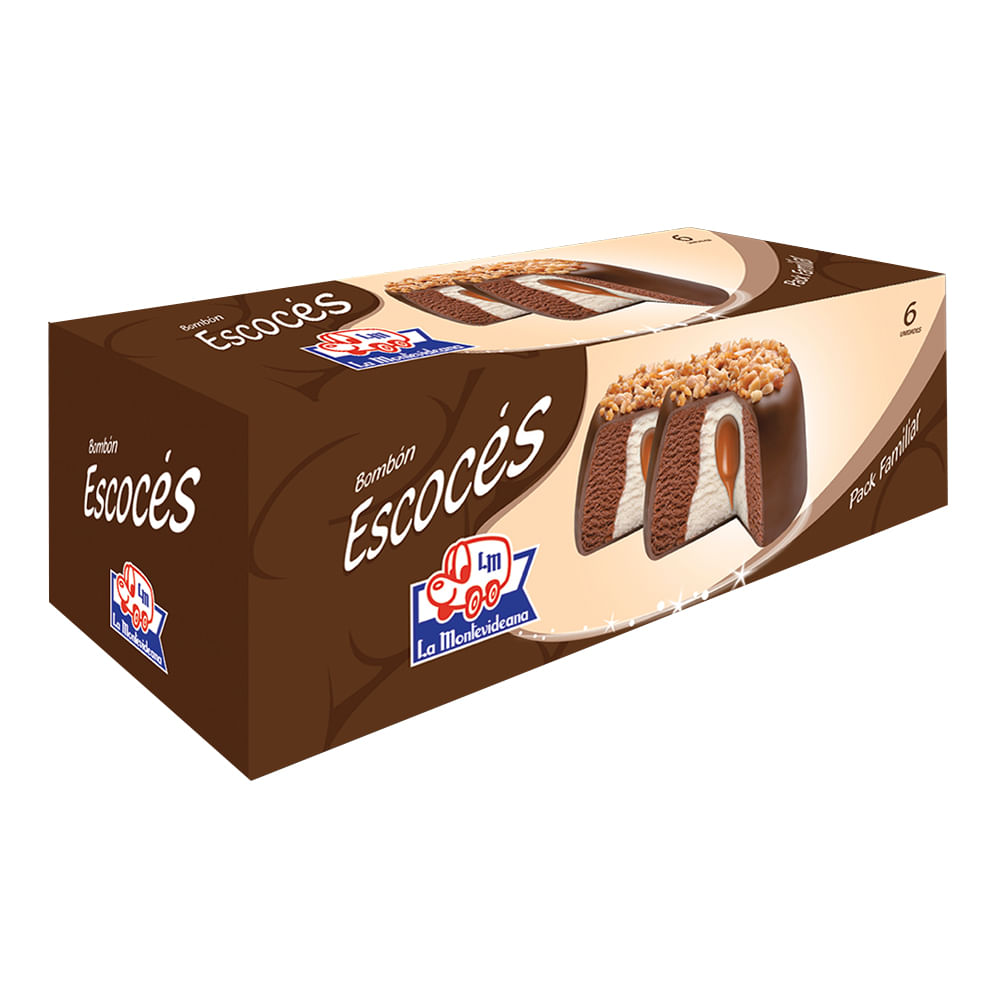 Helado Bombón Escoces La Montevideana 6 U