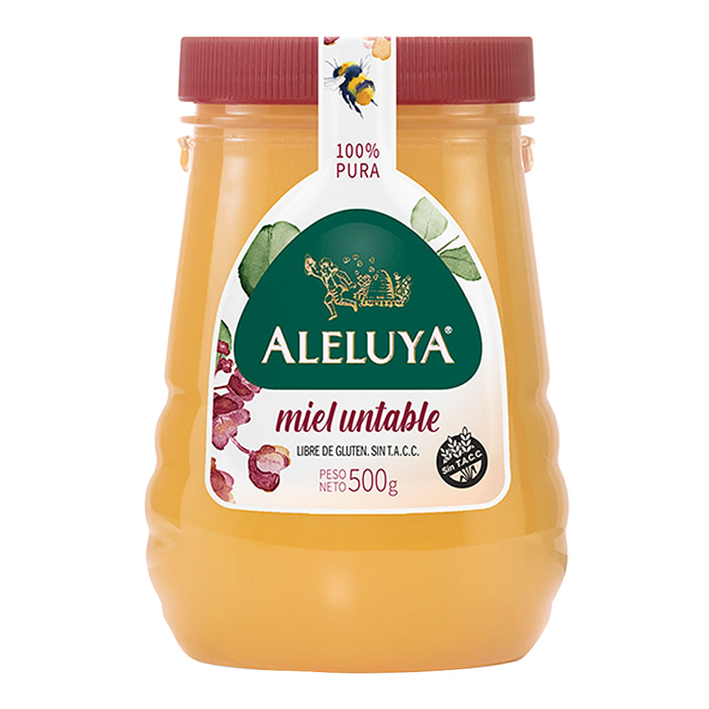 Miel Untable Sin Tacc Aleluya 500gr