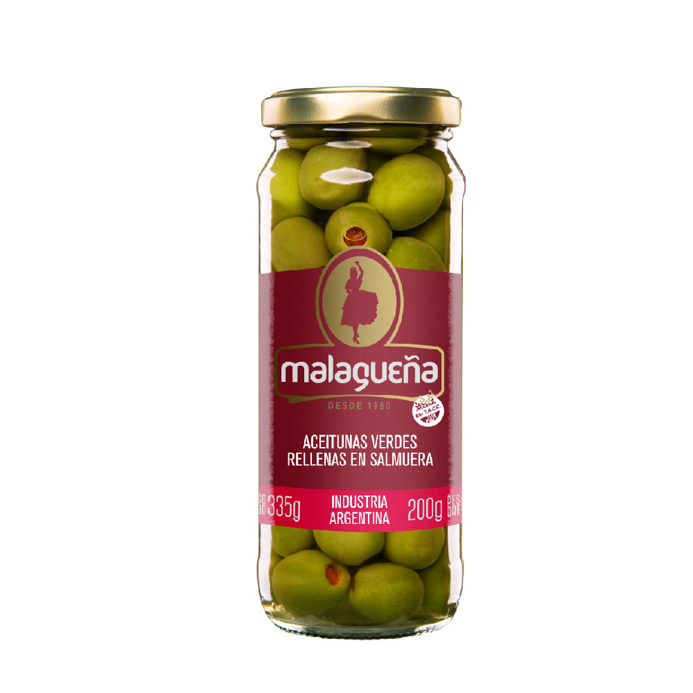 Aceitunas Rellenas La Malagueña Doypack 200gr