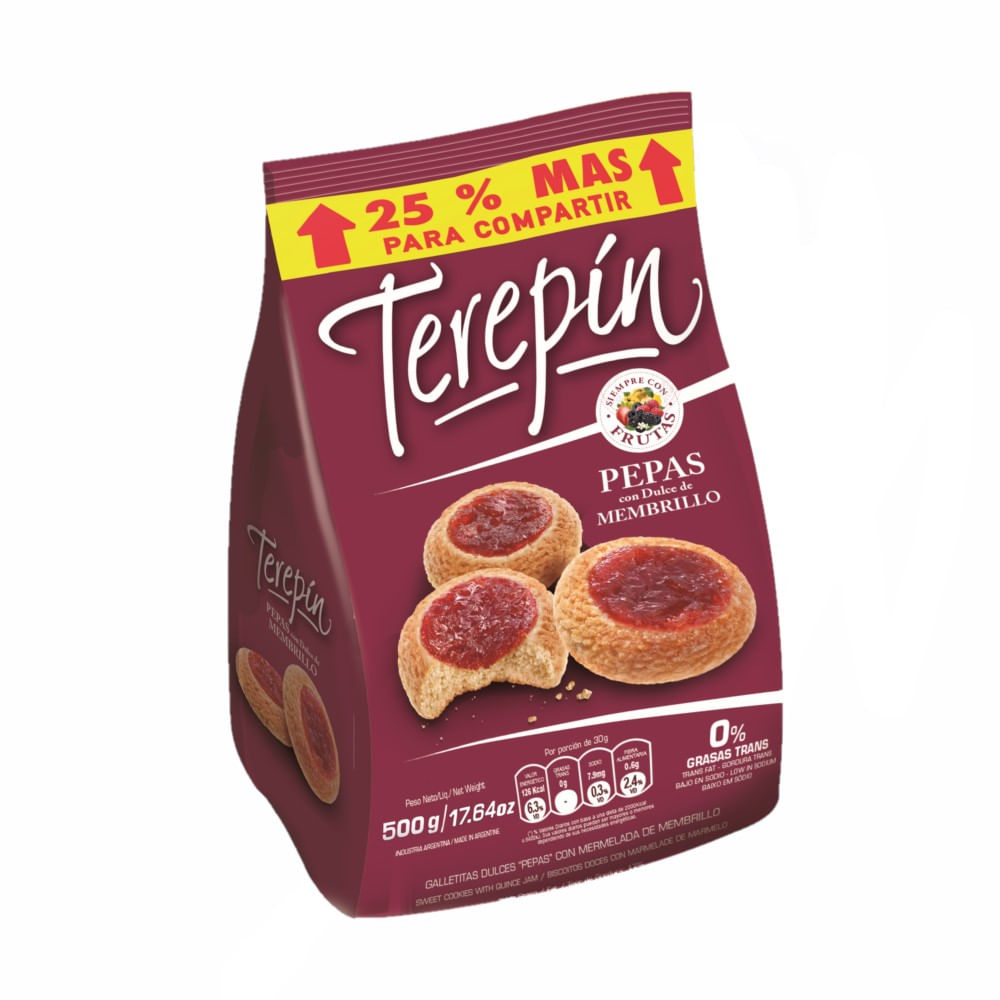 Galletitas Pepas Terepin Membrillo 500gr