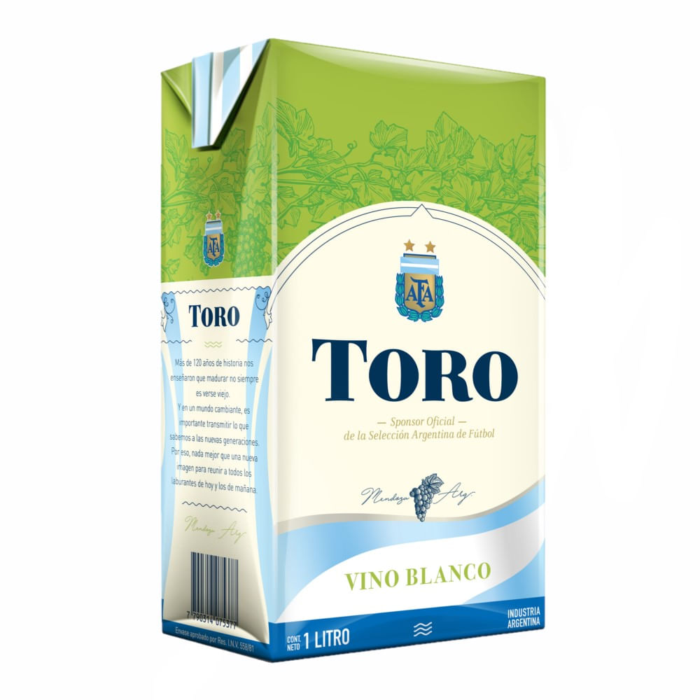 Vino Blanco Toro Afa Tetra 1000cc