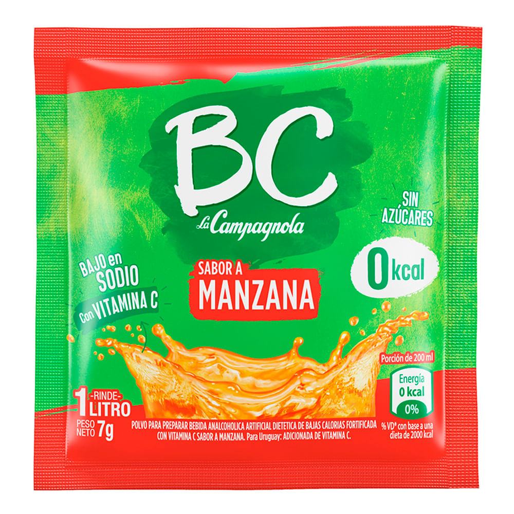 Jugo En Polvo Manzana Roja Bc 7 Gr