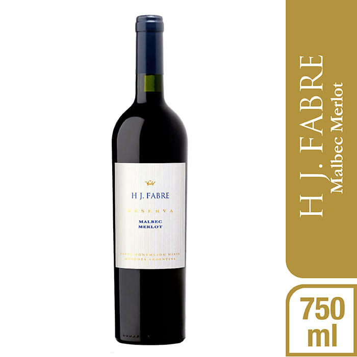 Vino Fabre Malbec-merlot Botella-750cc-