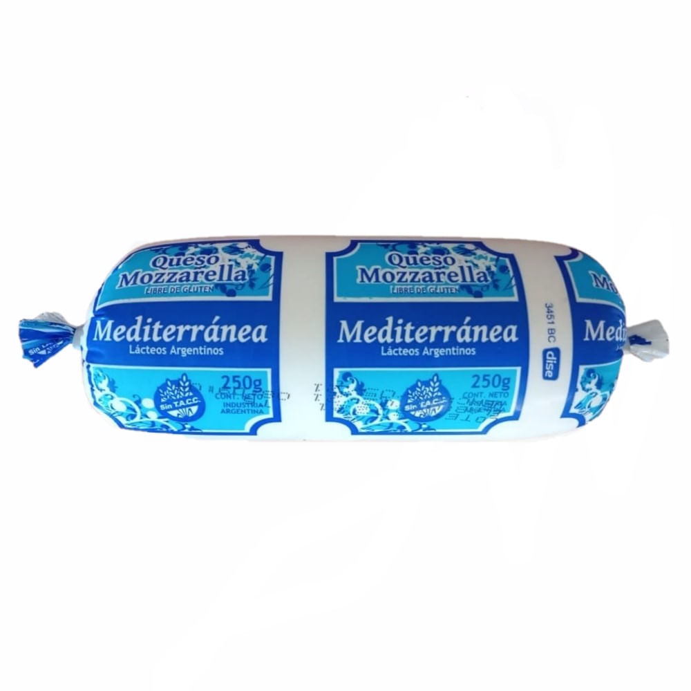 Queso Muzzarella Mediterranea 250 Gr