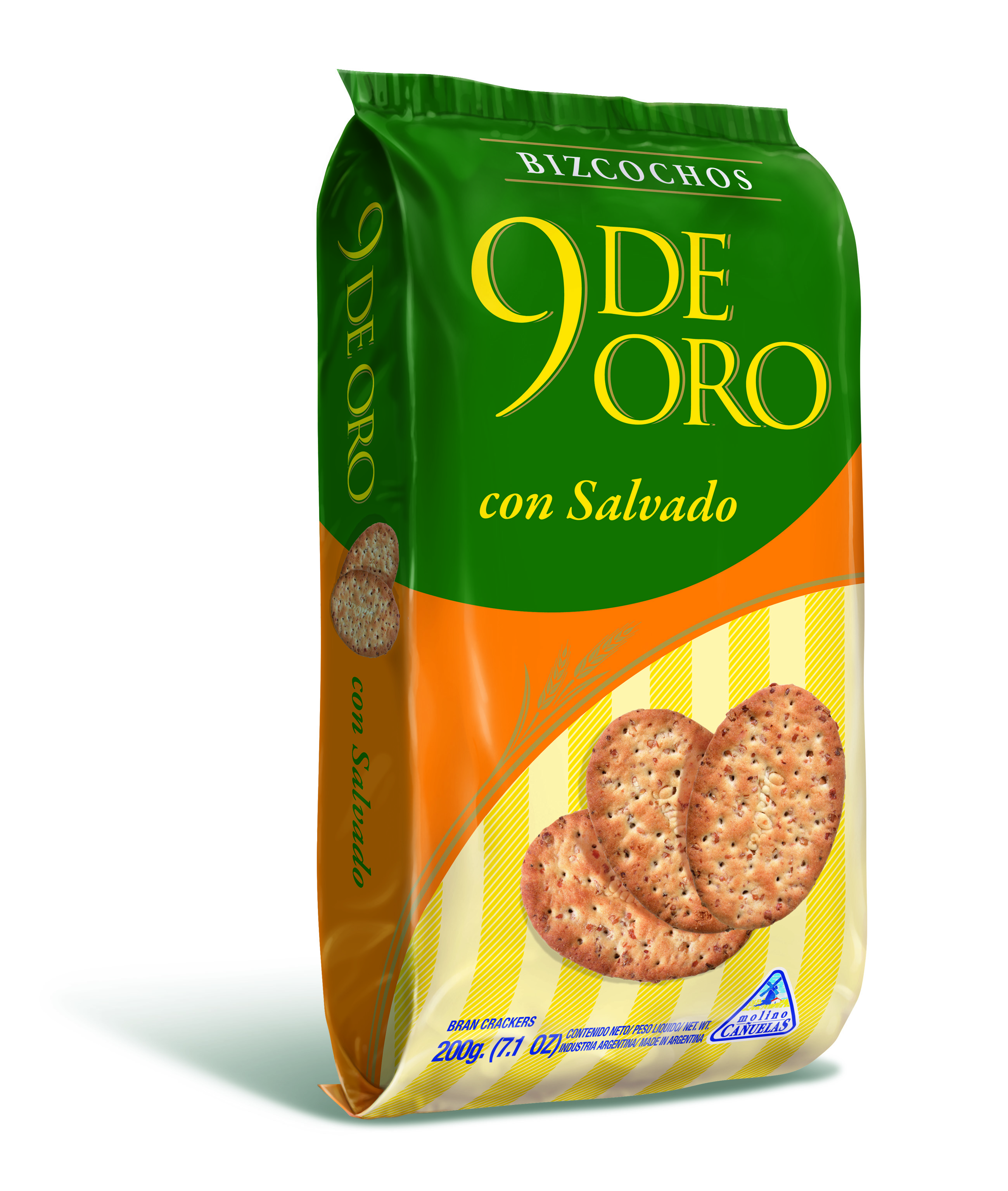 Bizcochos Con Salvado 9 De Oro 200 Gr