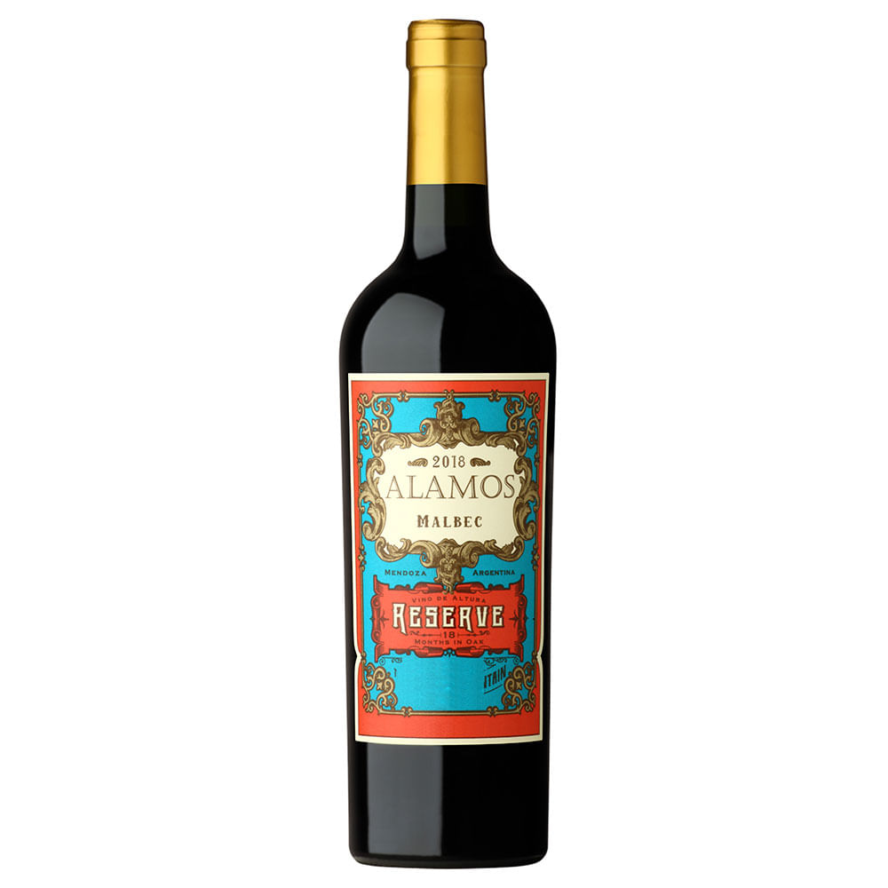Vino Tinto Reserva Malbec Alamos 750 Cc