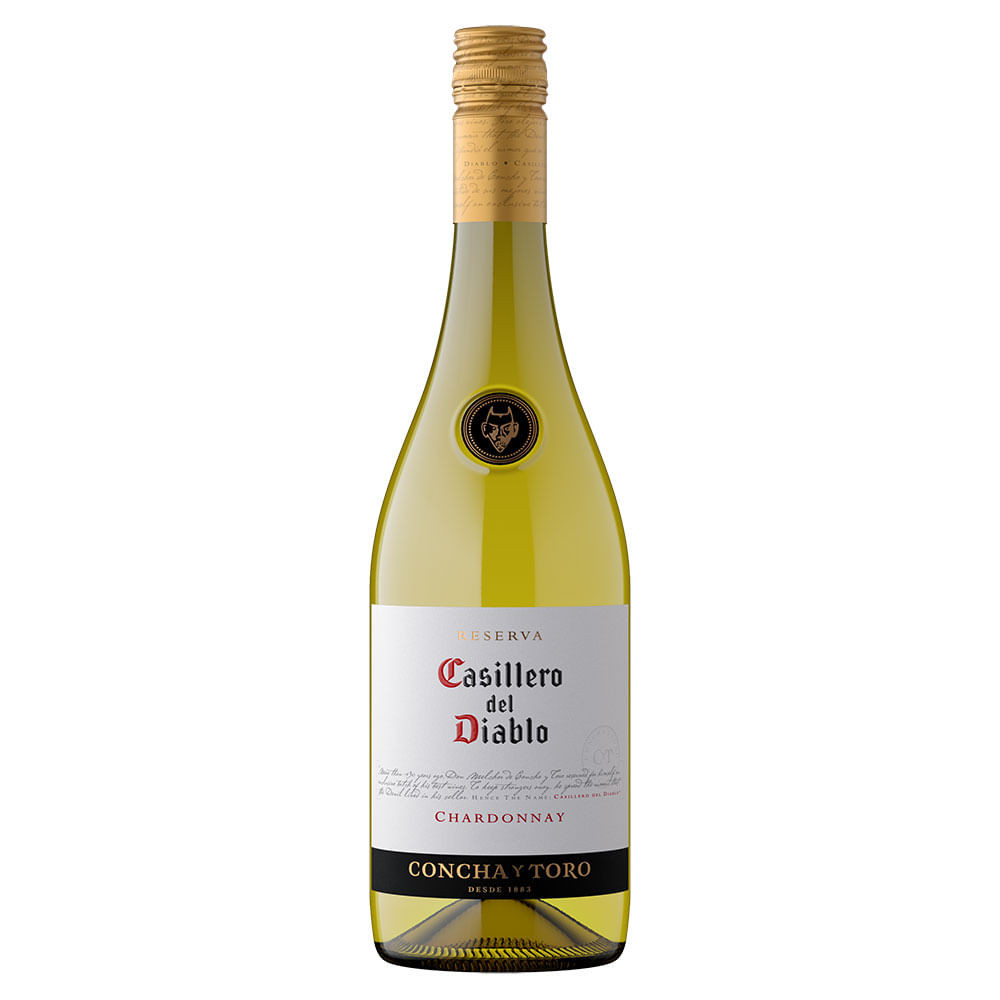 Vino Blanco Chardonnay Casillero Del Diablo 750 Cc
