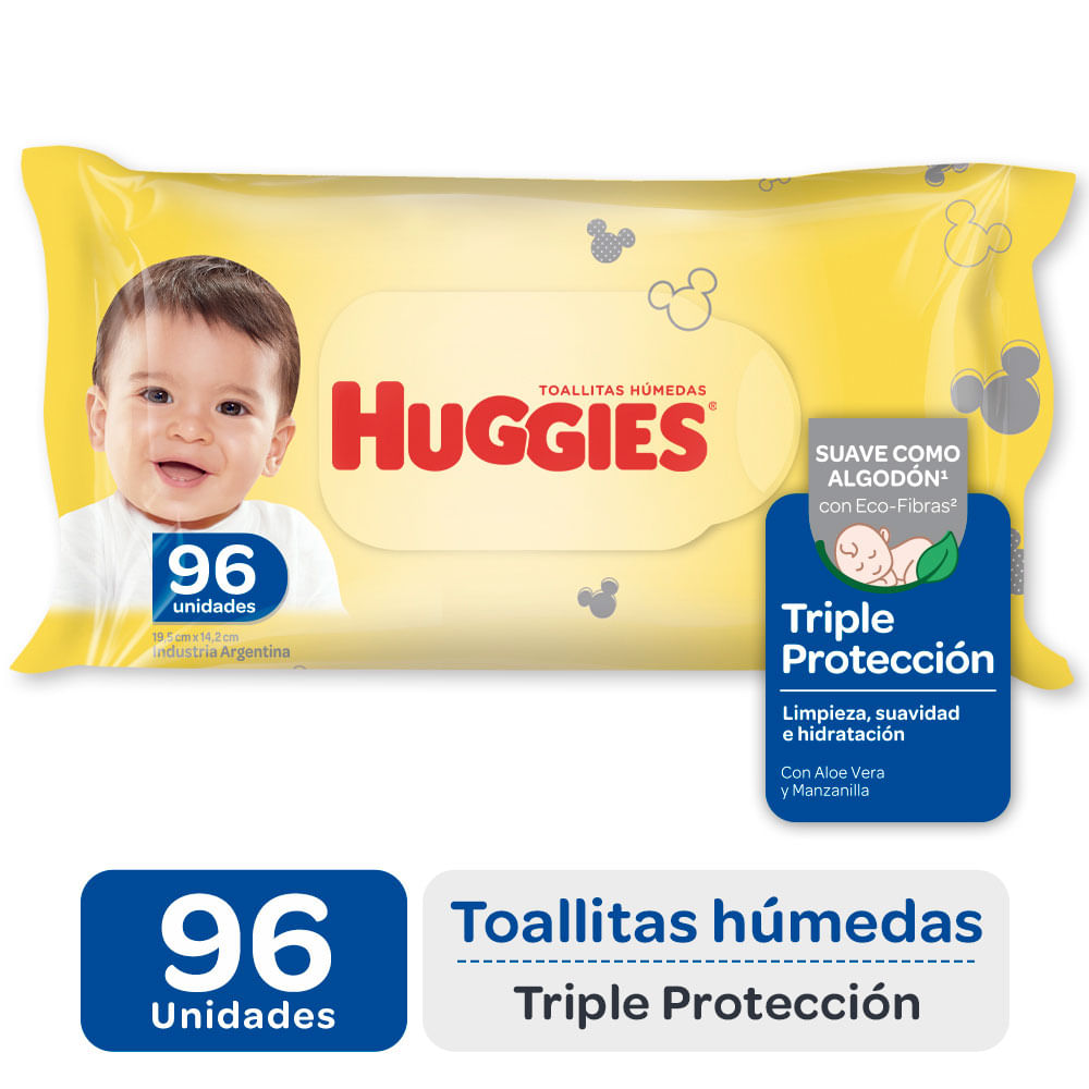 Toallitas Húmedas Huggies Triple Protección 96 un