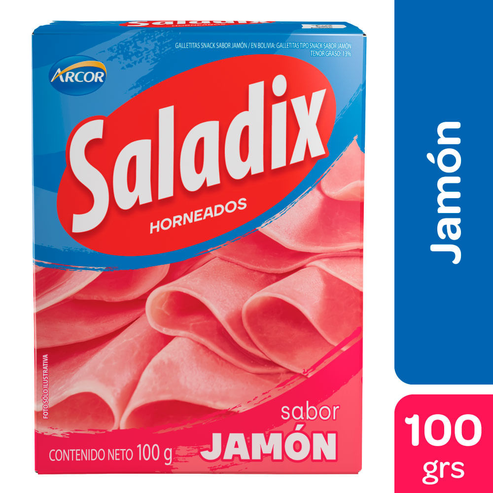 Galletita Jamon Saladix 100 Gr
