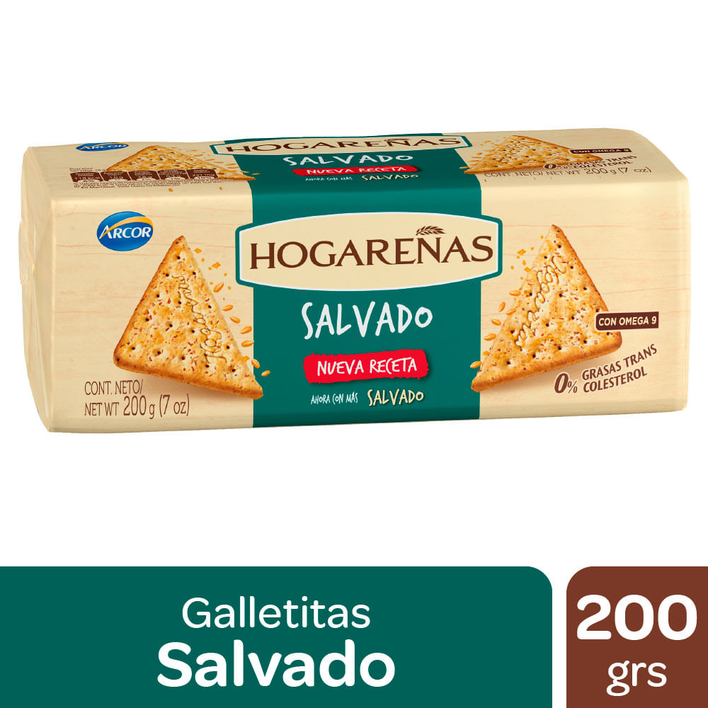 Galletitas salvado Hogareñas 200 g.