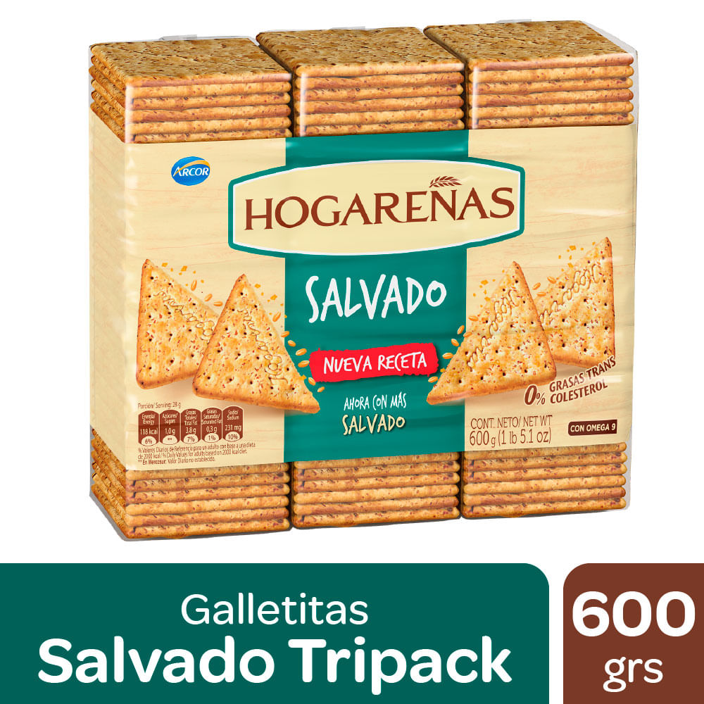 Galletitas Salvado Hogareñas 600 Gr