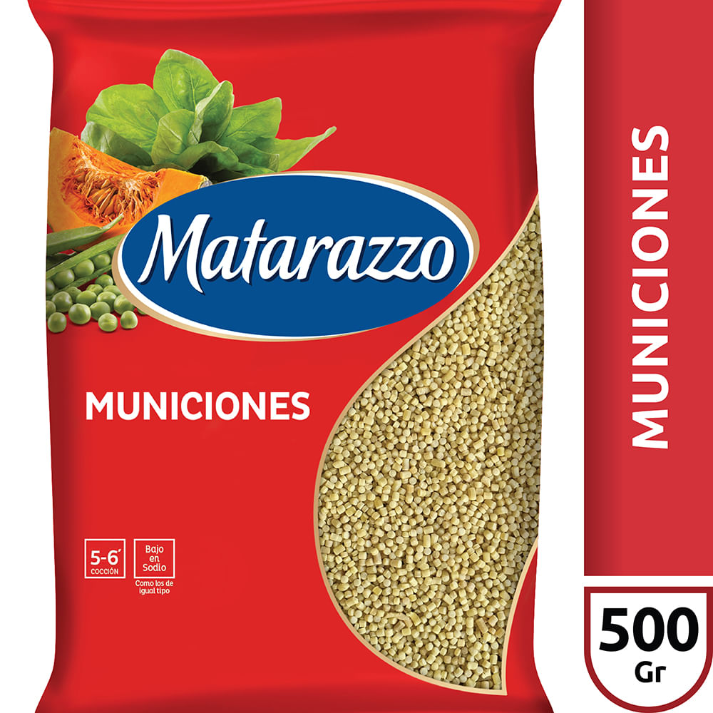 Fideos Municiones Matarazzo 500 Gr