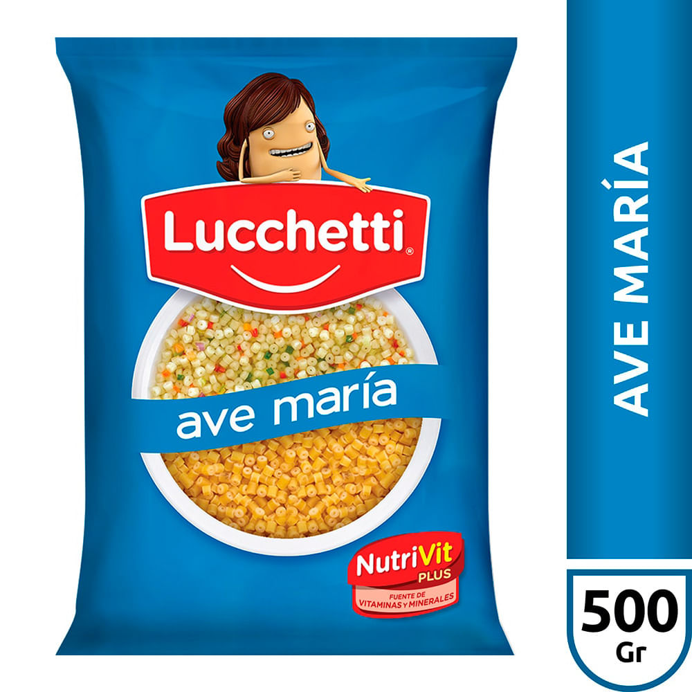fideos soperos ave maria lucchetti 500gr