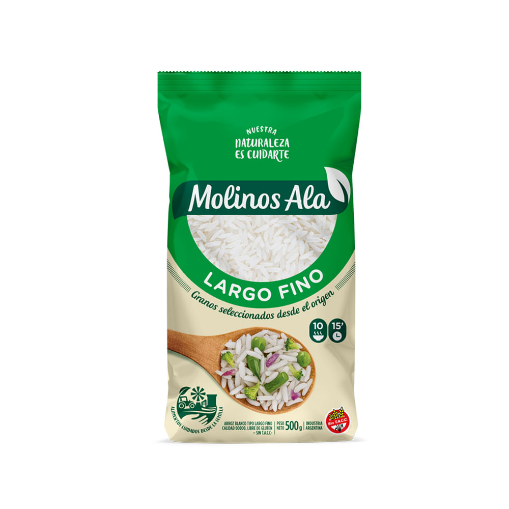 arroz largo fino molinos ala 500gr