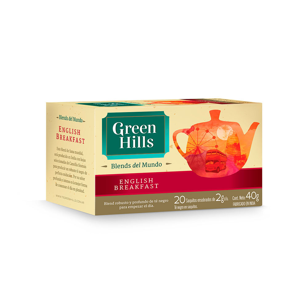 Te English Breakfast Green Hills 20un
