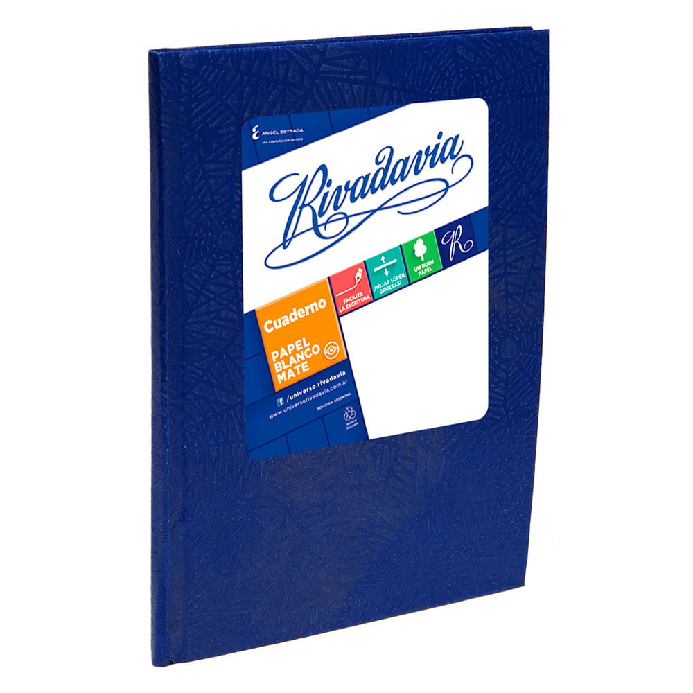 Cuaderno cuadriculado Rivadavia ABC N°3 azul 50 hojas