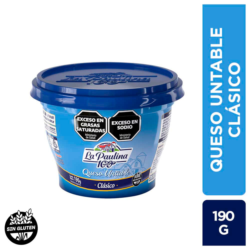 Queso Untable La Paulina Clásico 190 G