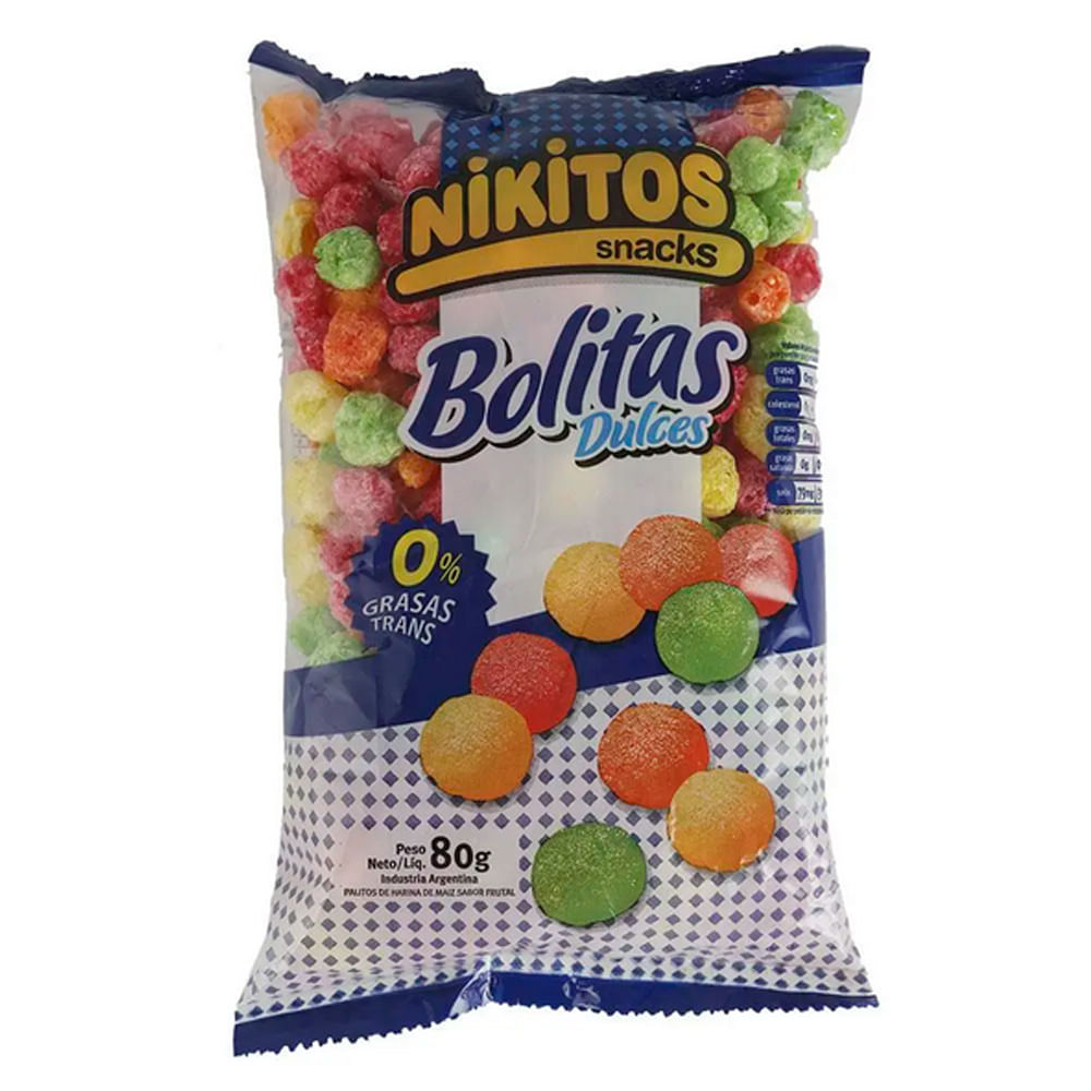 Cereal Nikitos Bolitas Dulces 80 G