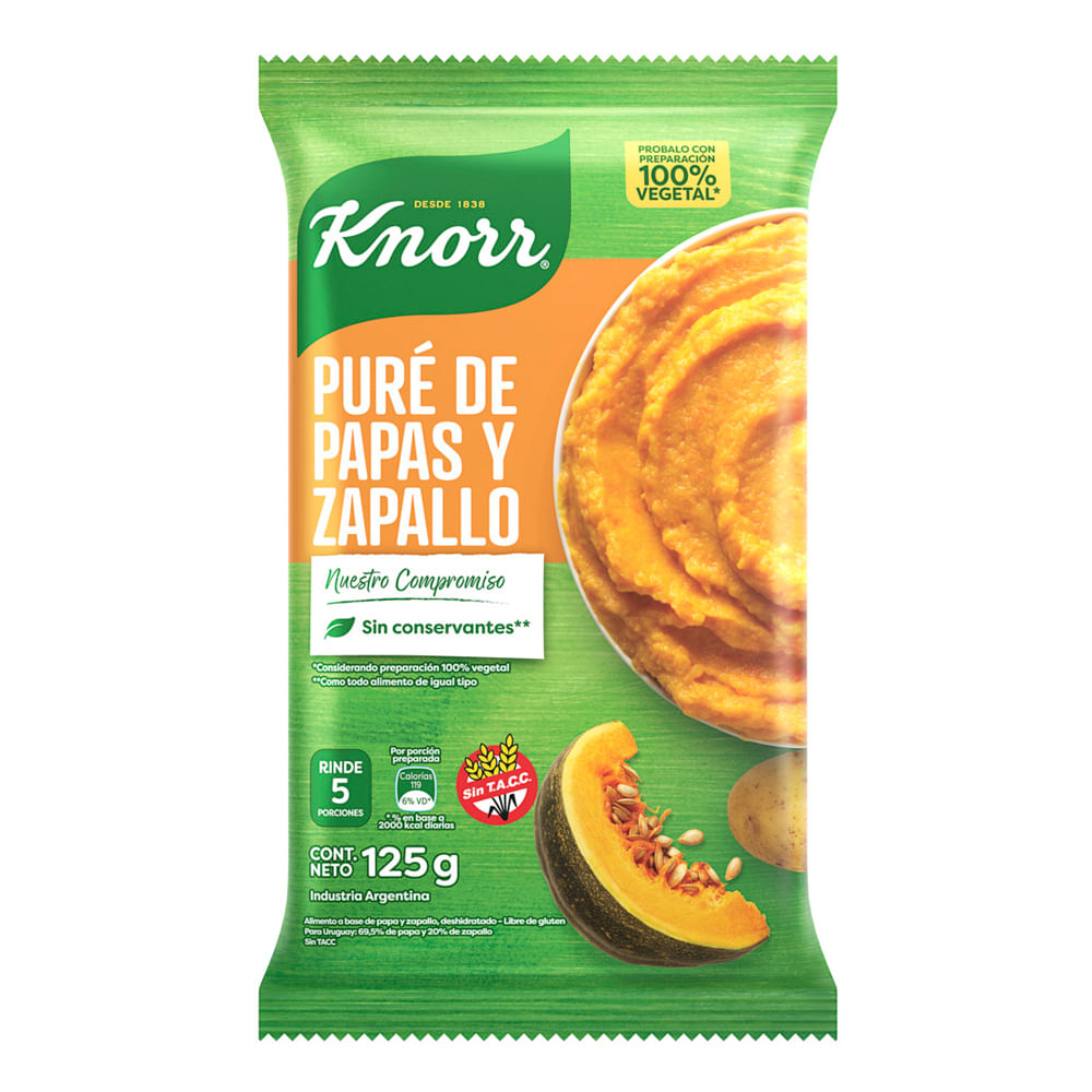 Puré Instantáneo Knorr Mixto 125g