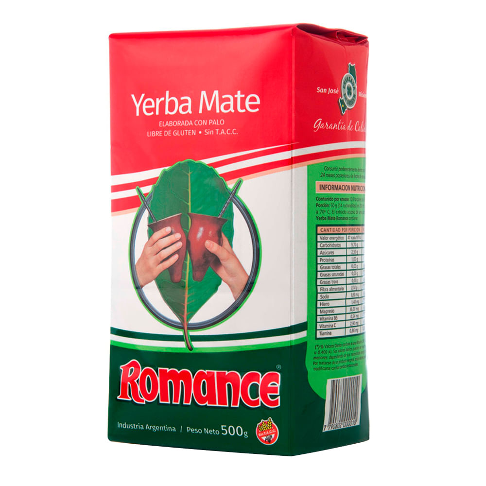 Yerba Mate Romance Tradicional 500g