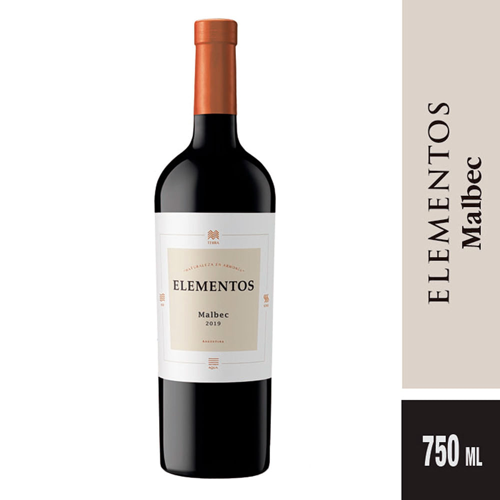 Vino Malbec Elementos 750ml
