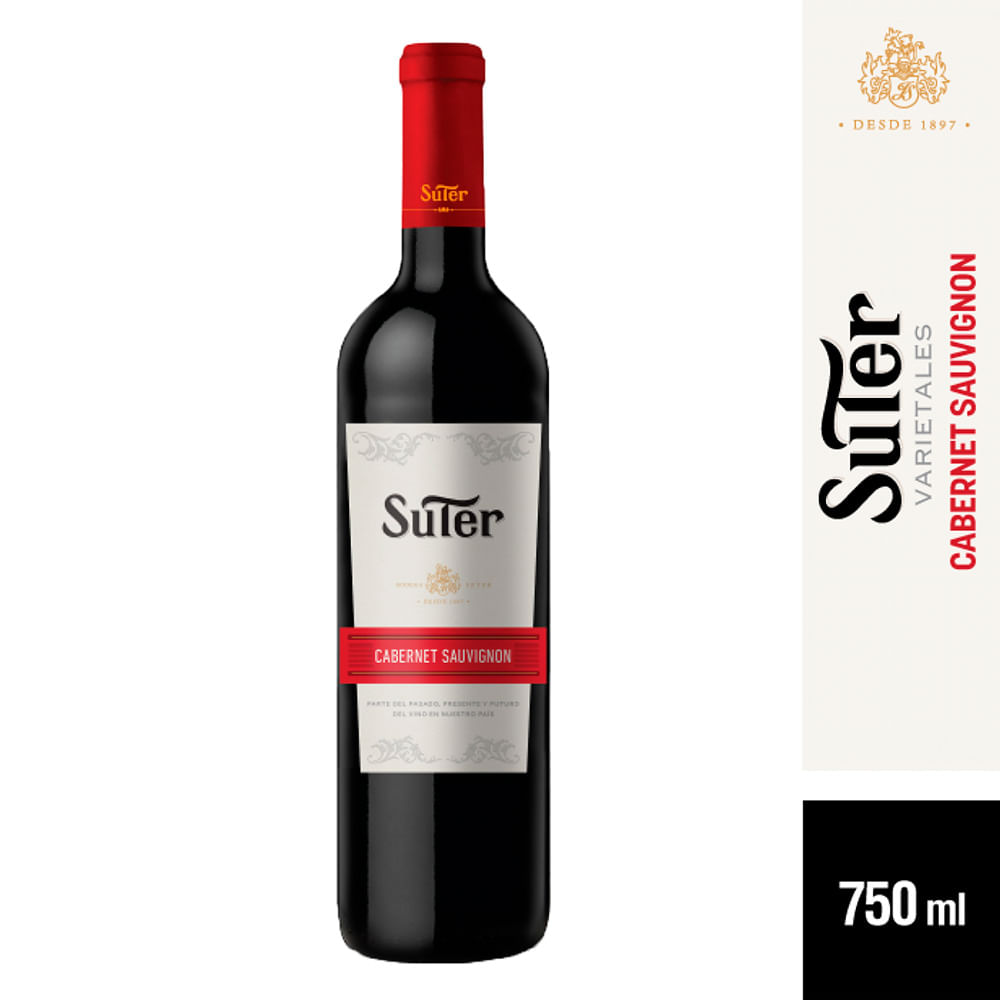 Vino Cabernet Sauvignon Suter 750ml