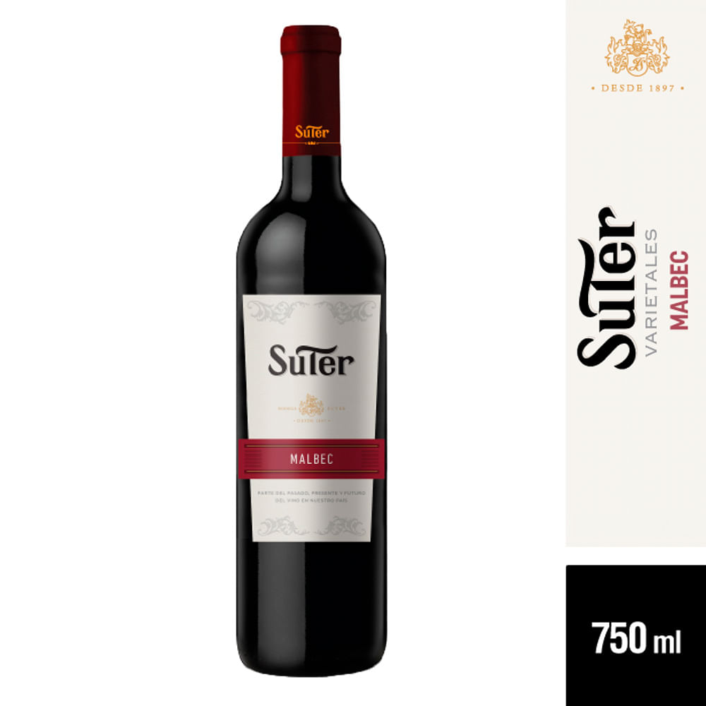 Vino Malbec Suter 750ml