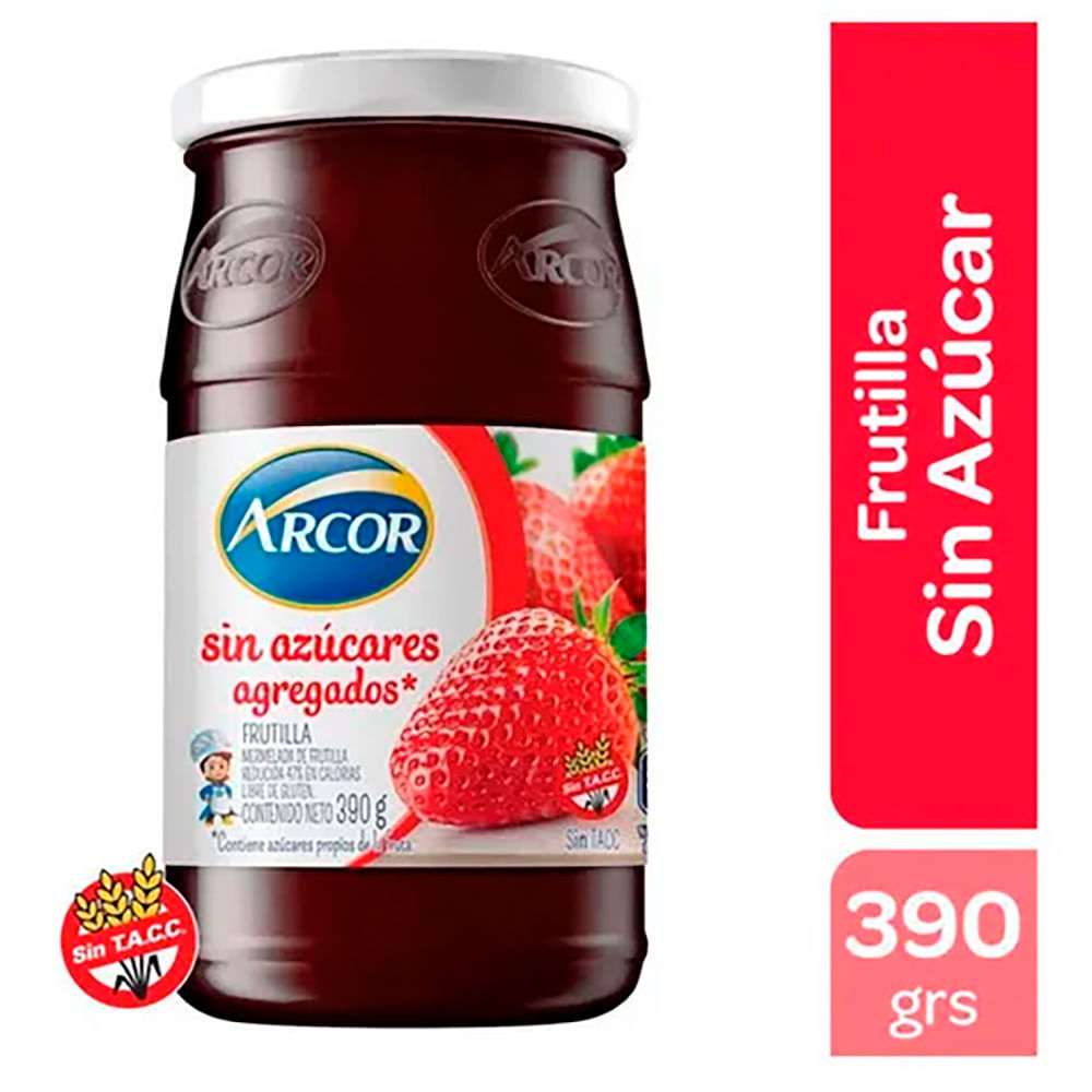 Mermelada Arcor Frutilla Sin Azucar 390g