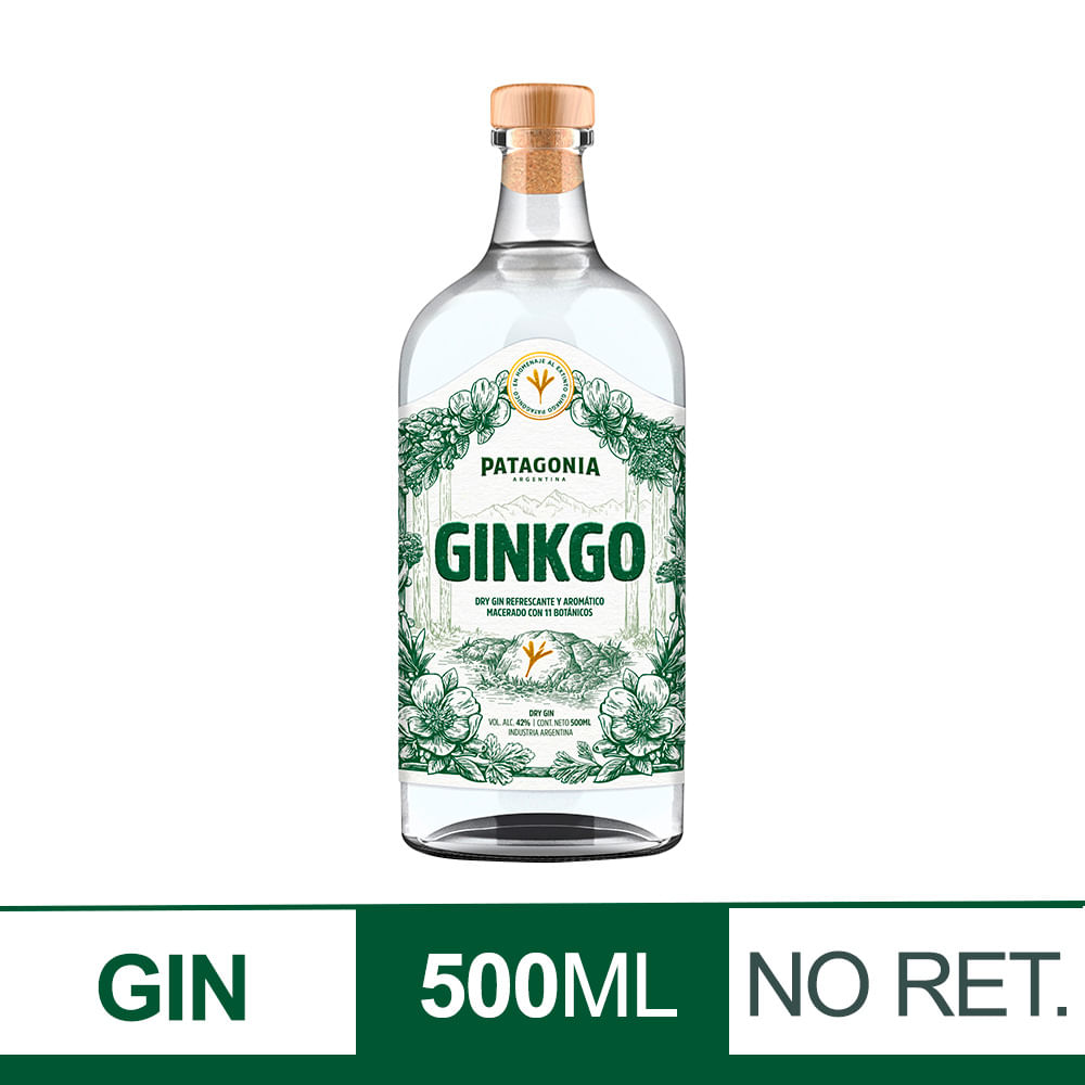 Gin Ginkgo Patagonia 500 cc