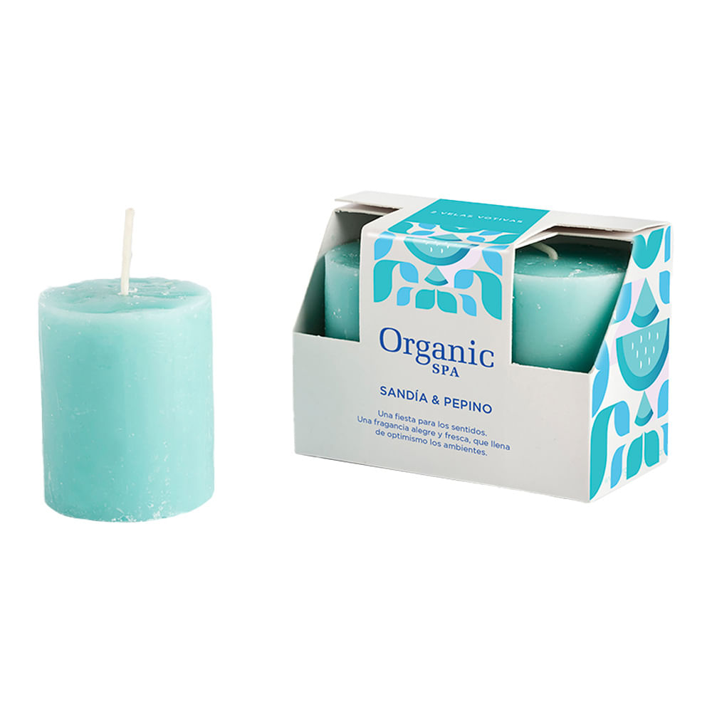 Velas Organic Spa Sandía & Pepino 2 U