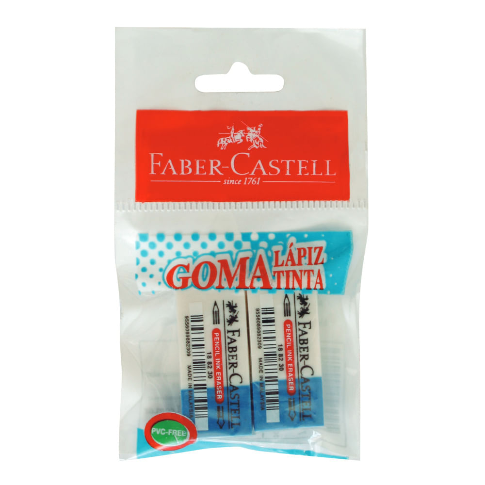 Gomas Faber Castell Lapiz/Tinta Pack X2