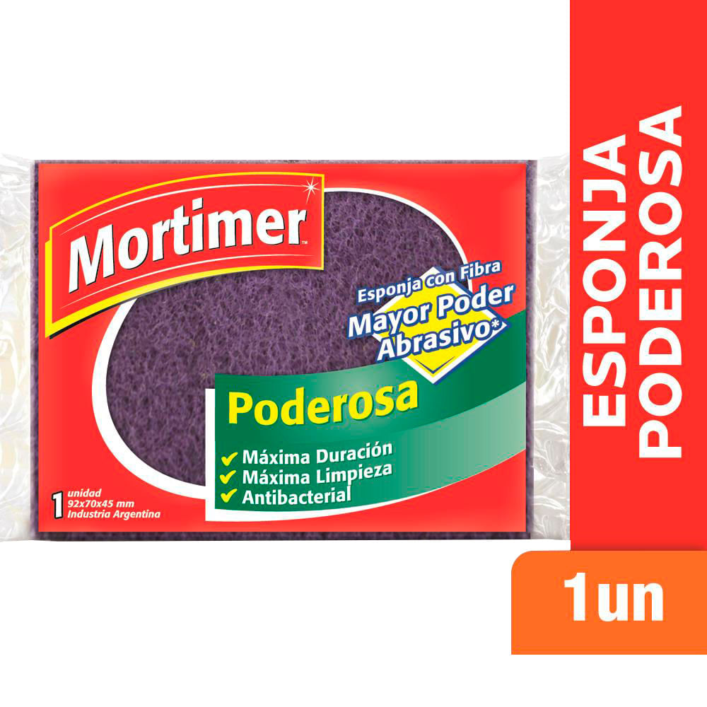 Esponja Mortimer cuadriculada poderosa 1 u.