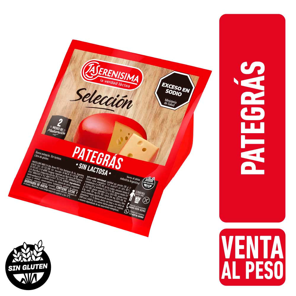 Queso Pategrás La Serenísima 340 G