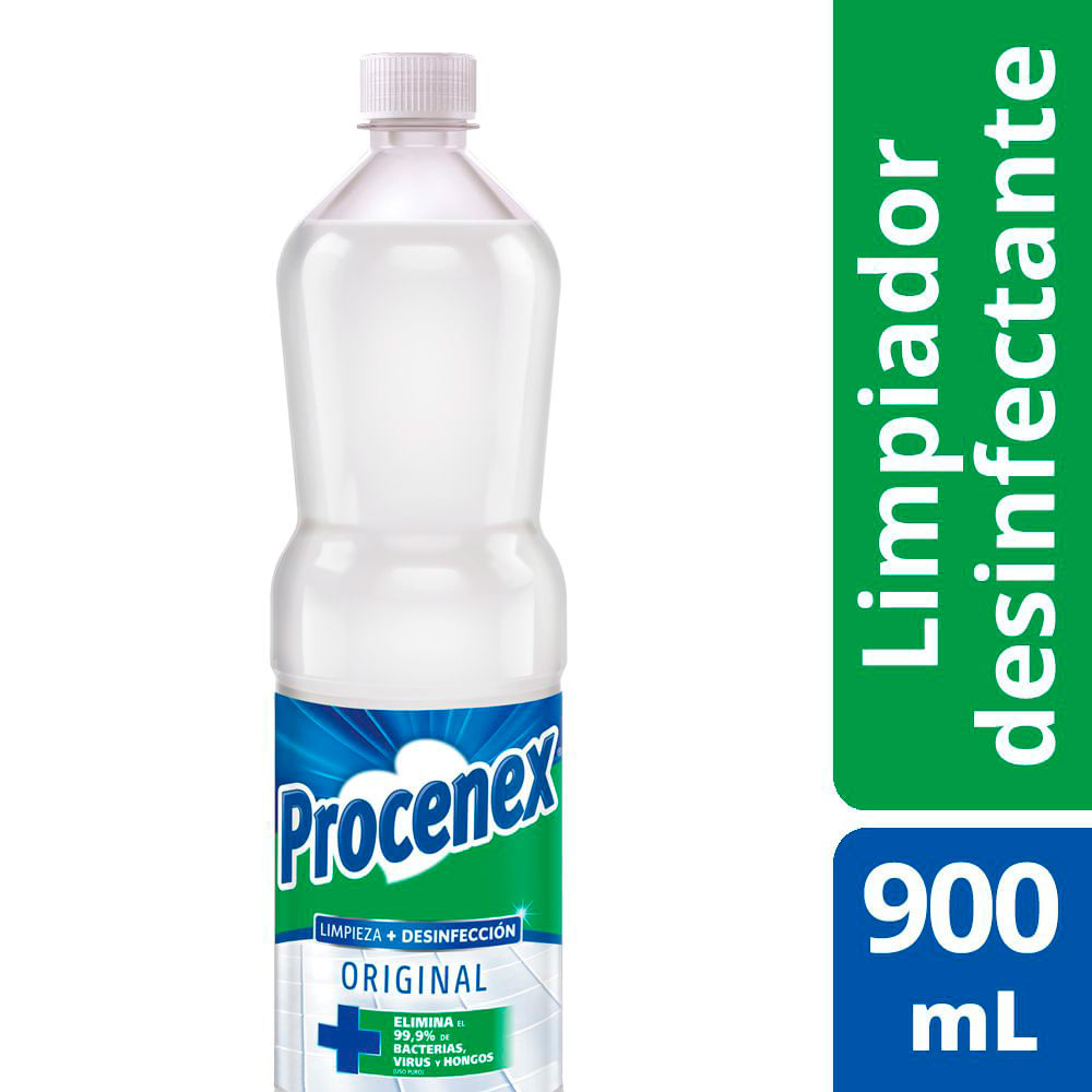 Limpiador Líquido Pisos Procenex Desinfectante Original 900ml
